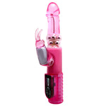 Vibrator rotativ violet Baile în formă de iepuraș, cu 8 vibrații și 8 ture