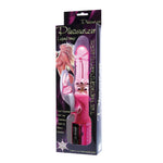 Vibrator rotativ violet Baile în formă de iepuraș, cu 8 vibrații și 8 ture