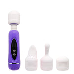 Masaj vibrant Baile cu 12 funcții și 3 accesorii din silicon