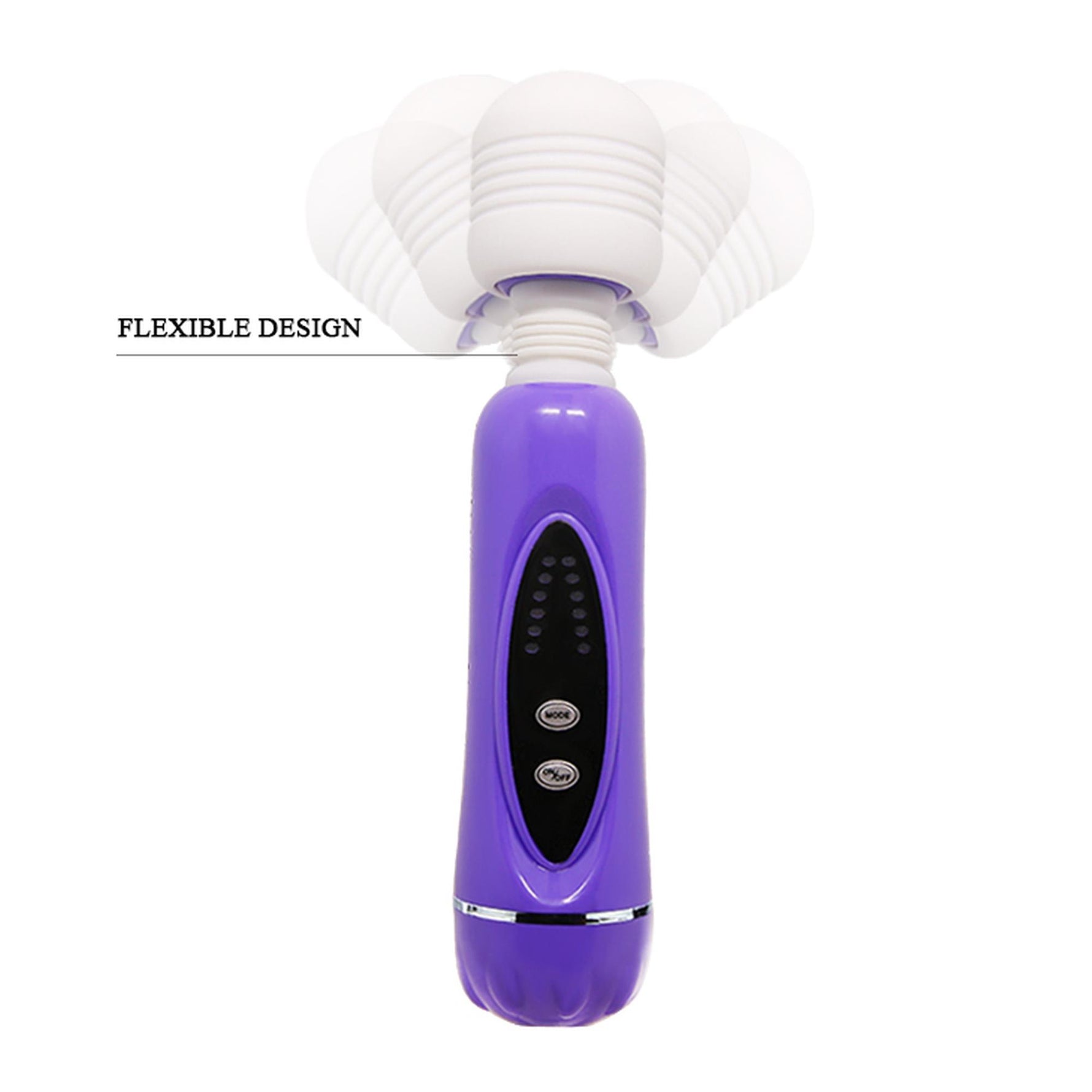 Masaj vibrant Baile cu 12 funcții și 3 accesorii din silicon