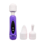 Masaj vibrant Baile cu 12 funcții și 3 accesorii din silicon