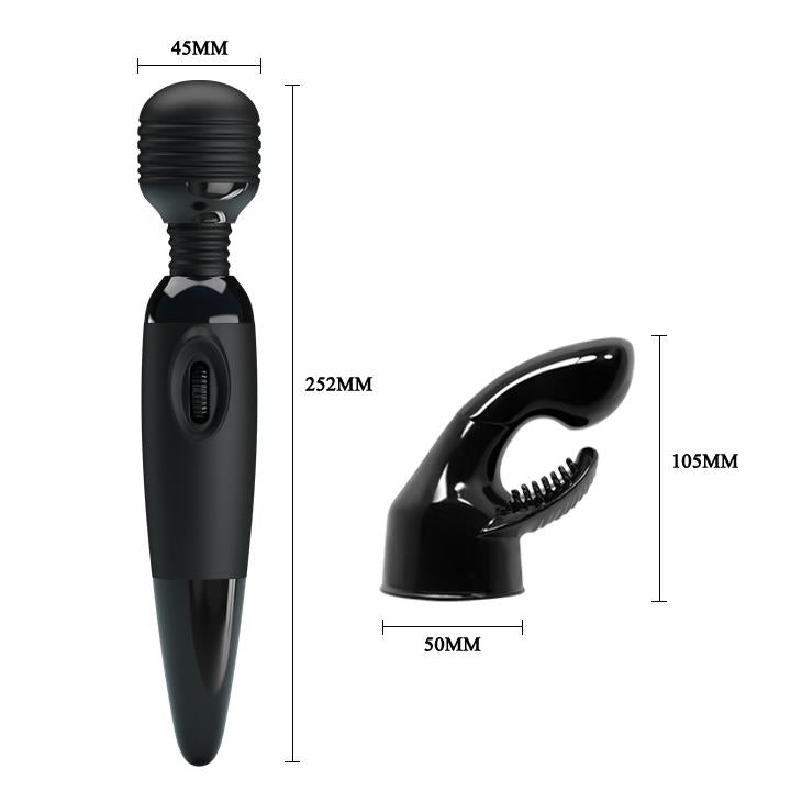 Aparat de masaj vibrant Baile cu mai multe etape, negru, alimentat cu baterii AAA