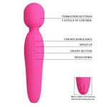 Vibrator Pretty Love Curtis Magenta USB din silicon, model iepuraș