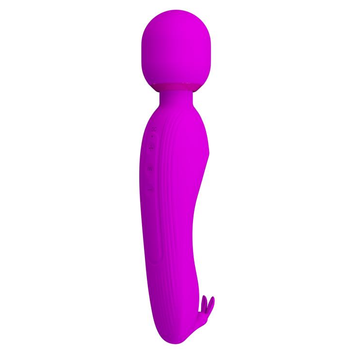 Vibrator Pretty Love Curtis Purple cu USB din silicon, model iepuraș