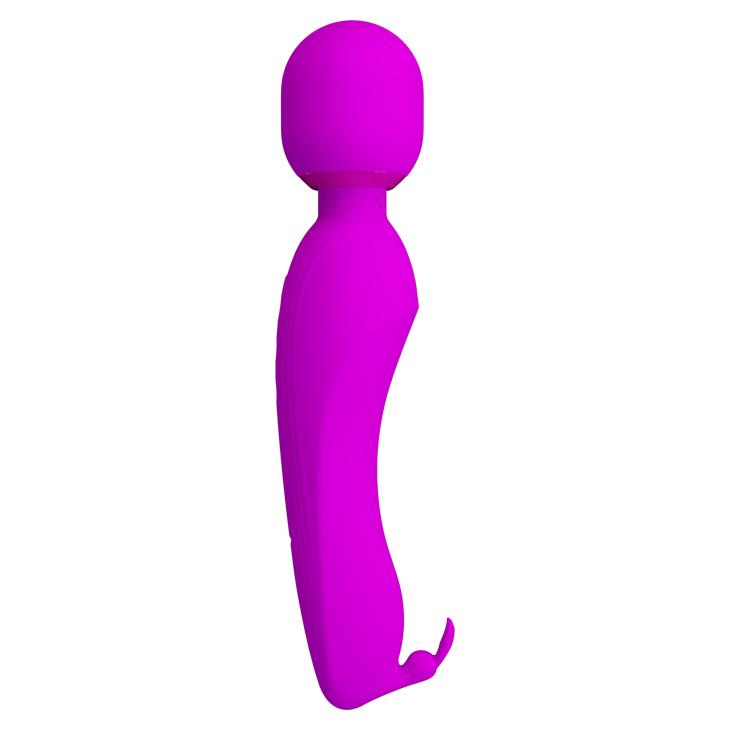 Vibrator Pretty Love Curtis Purple cu USB din silicon, model iepuraș