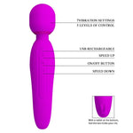 Vibrator Pretty Love Curtis Purple cu USB din silicon, model iepuraș