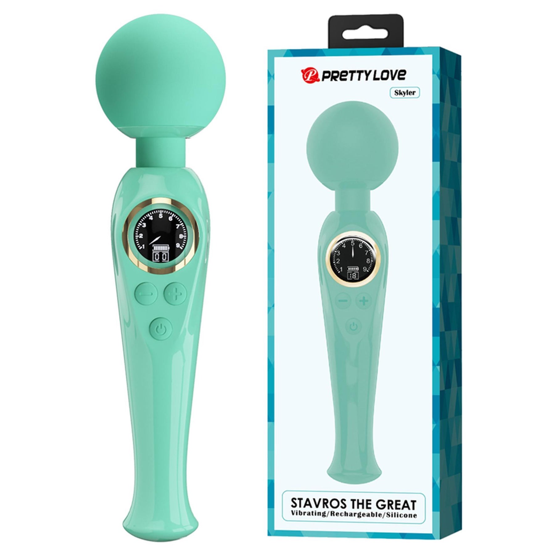 Stimulator Clitoridian Pretty Love Skyler Verde, 10 Moduri
