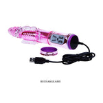 Vibrator USB cu fluture vibrant Baile, tip iepuraș