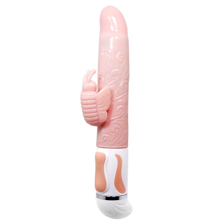Vibrator Baile Hot Butterfly Bunny cu încălzire prin USB