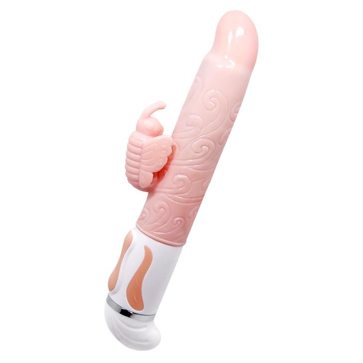 Vibrator Baile Hot Butterfly Bunny cu încălzire prin USB