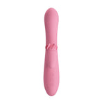 Vibrator rotativ Pretty Love Gina cu aspect de iepuraș, 4 rotații, 7 vibrații, USB 20.5 c