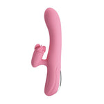 Vibrator rotativ Pretty Love Gina cu aspect de iepuraș, 4 rotații, 7 vibrații, USB 20.5 c