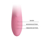 Vibrator rotativ Pretty Love Gina cu aspect de iepuraș, 4 rotații, 7 vibrații, USB 20.5 c