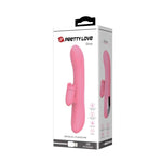 Vibrator rotativ Pretty Love Gina cu aspect de iepuraș, 4 rotații, 7 vibrații, USB 20.5 c