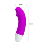 Vibrator USB din silicon pentru punctul G Pretty Love Luther, 30 de funcții, 12,5 cm