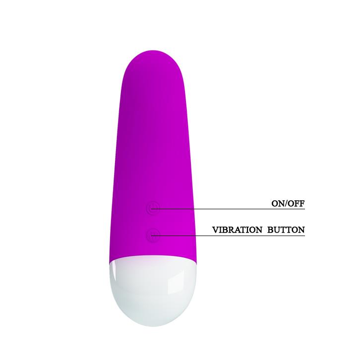Vibrator USB din silicon pentru punctul G Pretty Love Luther, 30 de funcții, 12,5 cm