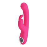 Vibrator Pretty Love Lamar Bunny cu ecran LCD roz