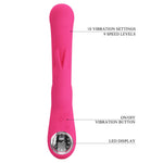 Vibrator Pretty Love Lamar Bunny cu ecran LCD roz