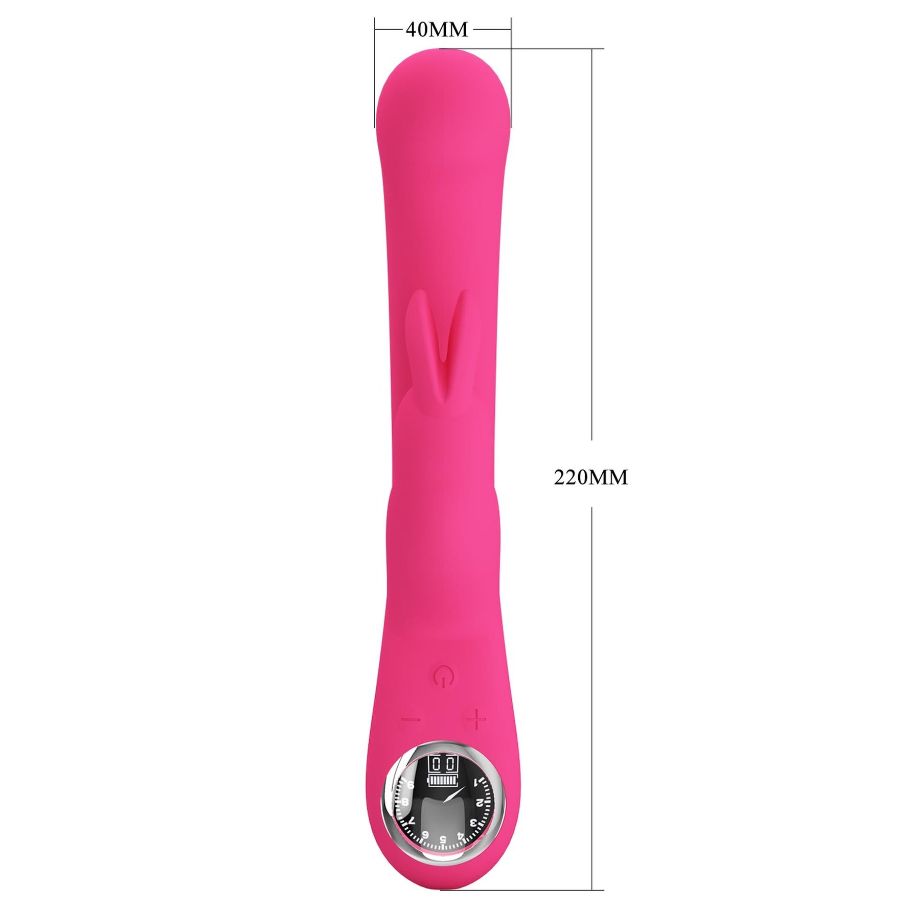 Vibrator Pretty Love Lamar Bunny cu ecran LCD roz