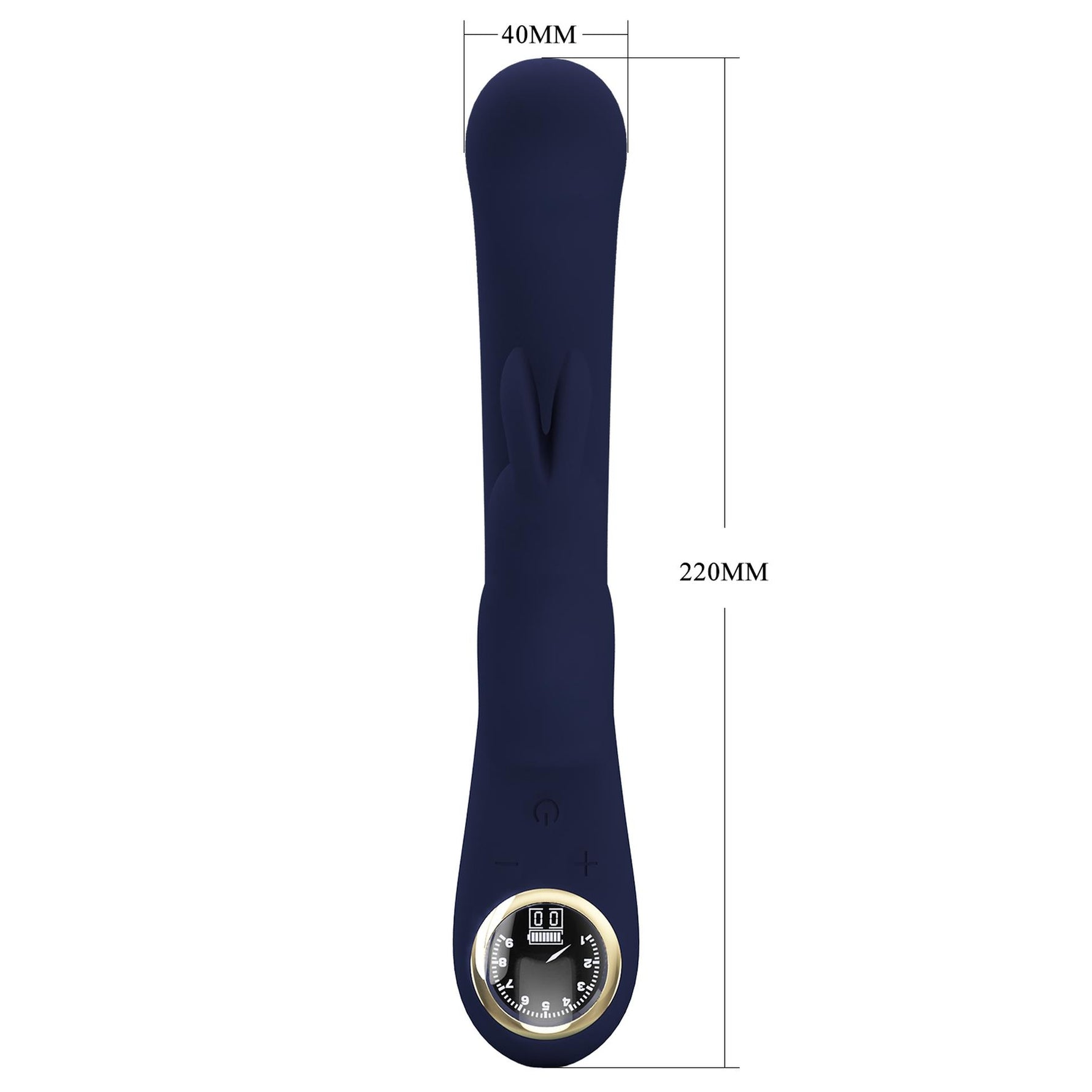 Vibrator Pretty Love Lamar Bunny cu ecran LCD albastru