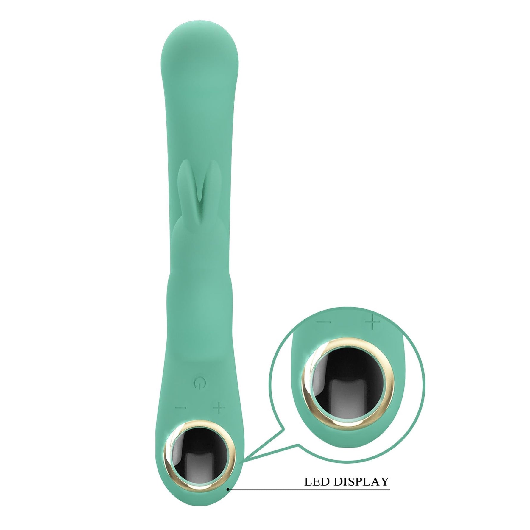 Vibrator Pretty Love Lamar pentru punctul G, model iepuraș, verde