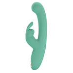 Vibrator Pretty Love Lamar pentru punctul G, model iepuraș, verde