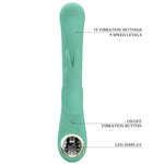 Vibrator Pretty Love Lamar pentru punctul G, model iepuraș, verde