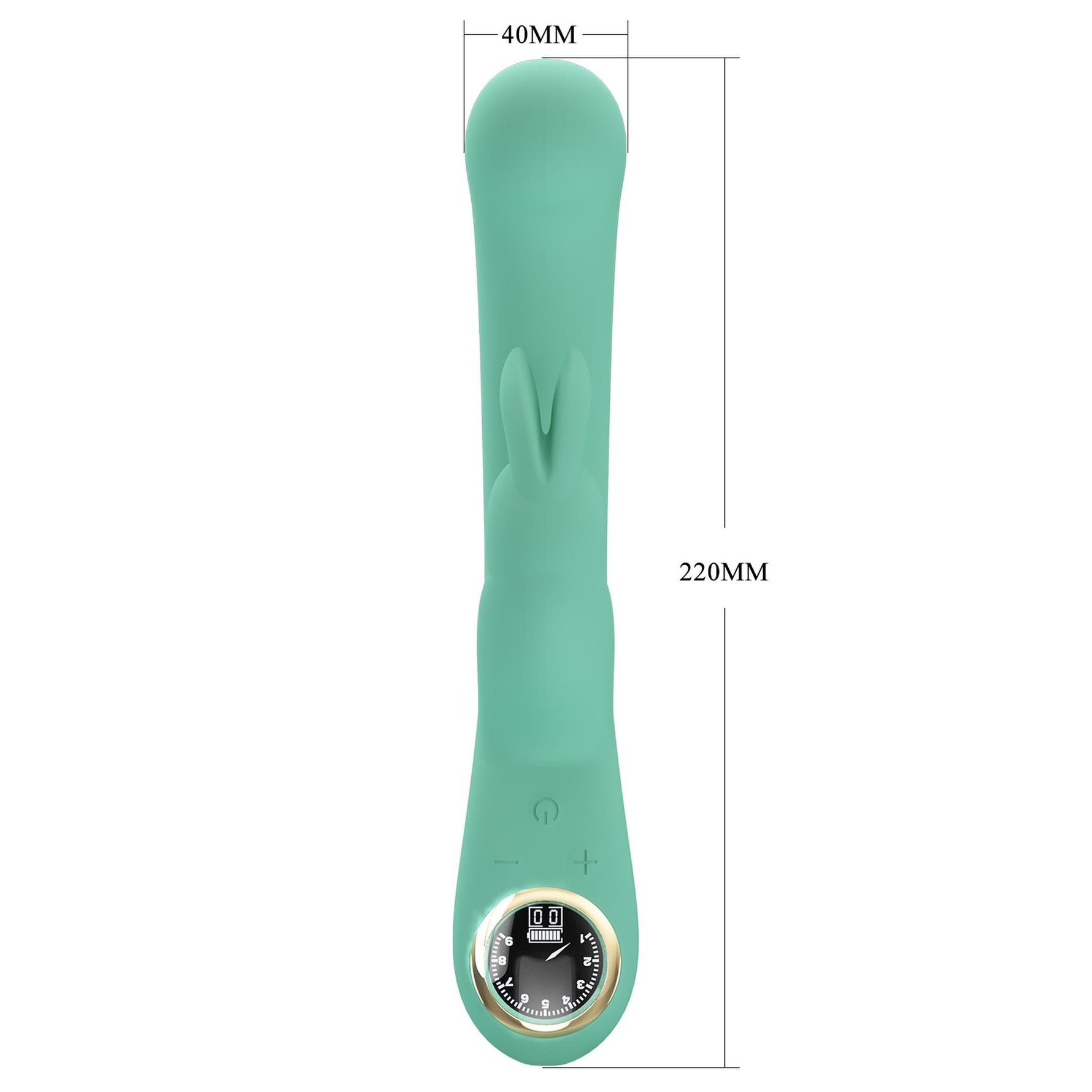 Vibrator Pretty Love Lamar pentru punctul G, model iepuraș, verde