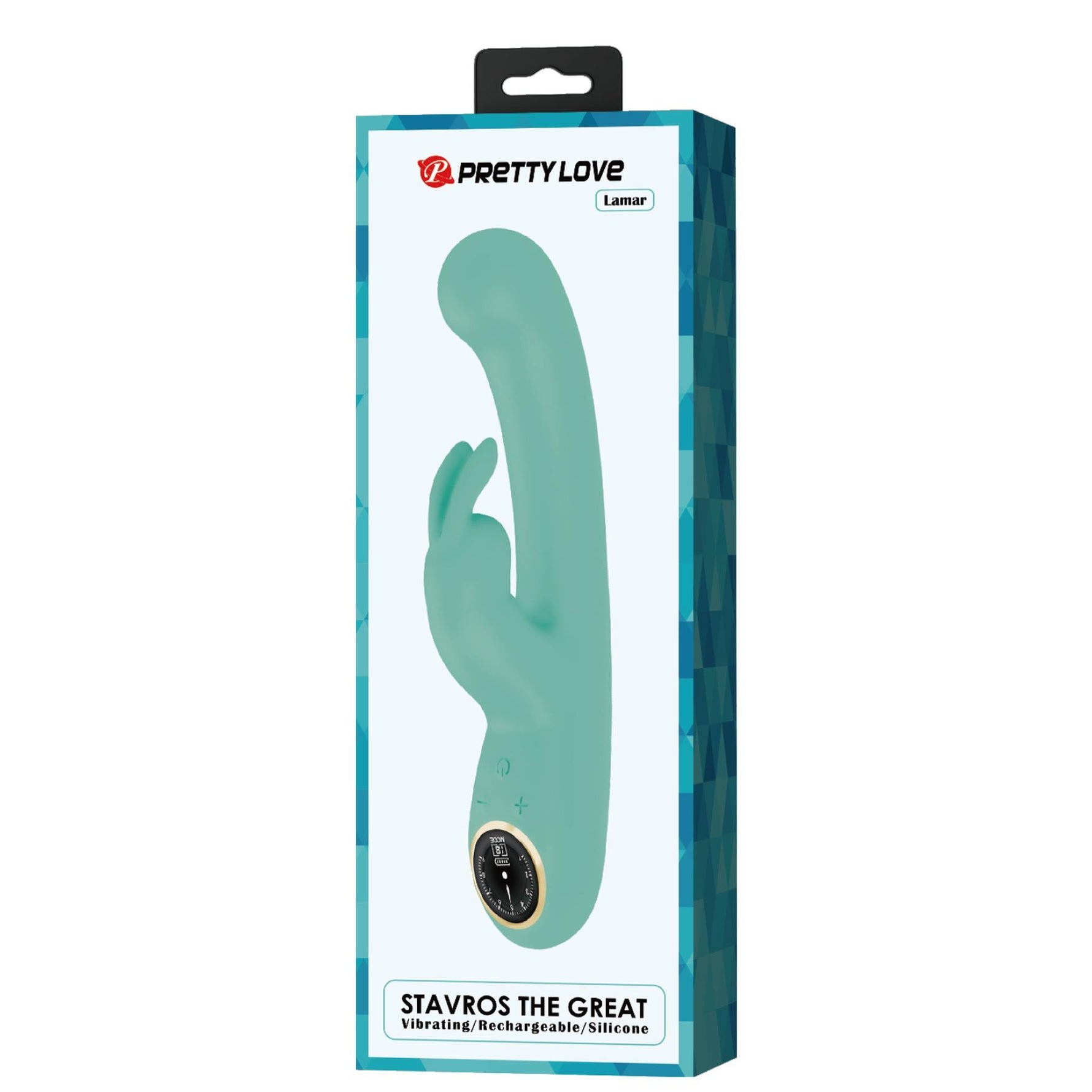Vibrator Pretty Love Lamar pentru punctul G, model iepuraș, verde