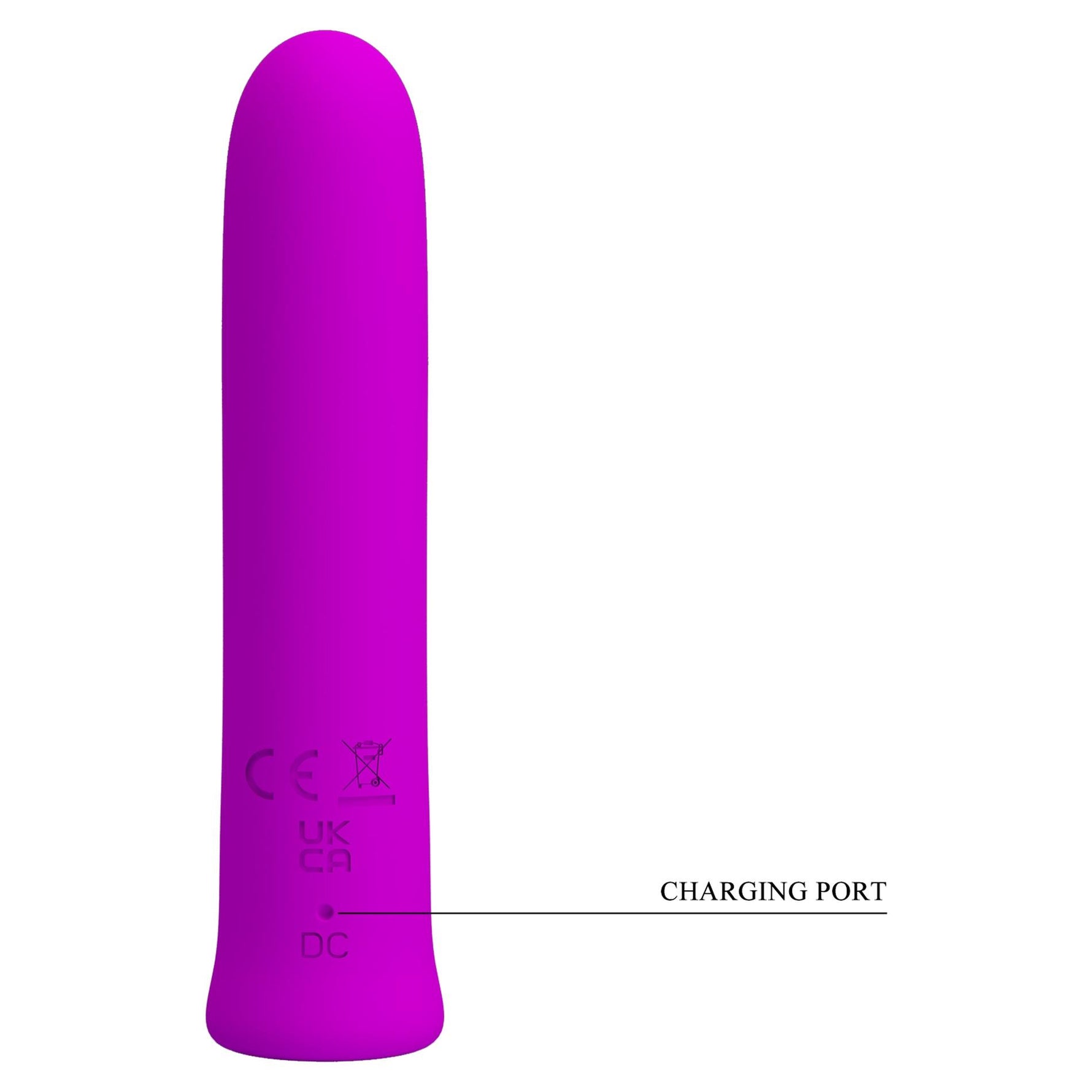 Mini vibrator Pretty Love Curtis cu 12 moduri și unitate flash USB