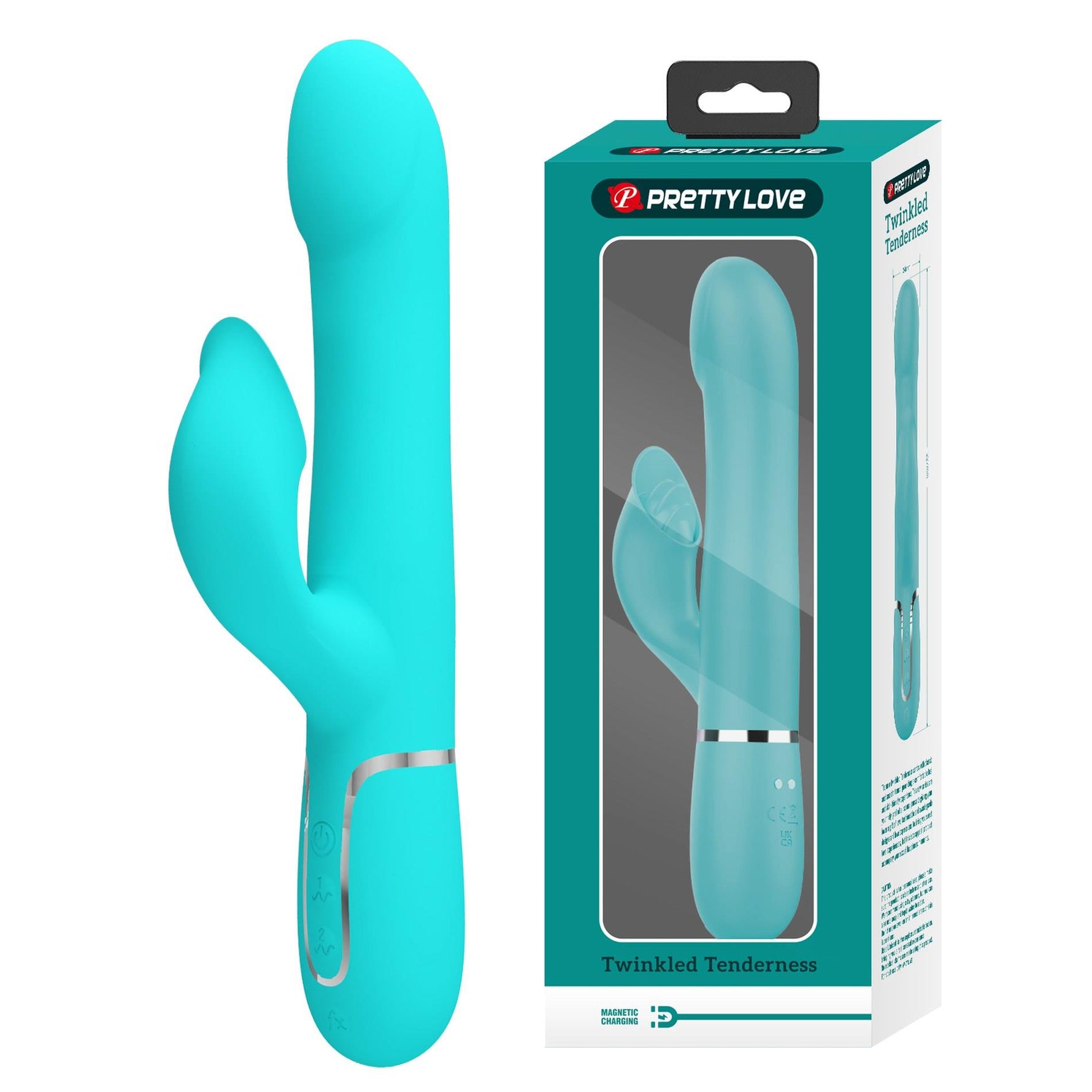 Vibrator iepuraș din silicon Pretty Love cu 7 funcții