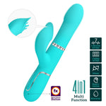 Vibrator iepuraș din silicon Pretty Love cu 7 funcții