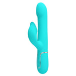 Vibrator iepuraș din silicon Pretty Love cu 7 funcții