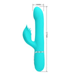 Vibrator iepuraș din silicon Pretty Love cu 7 funcții
