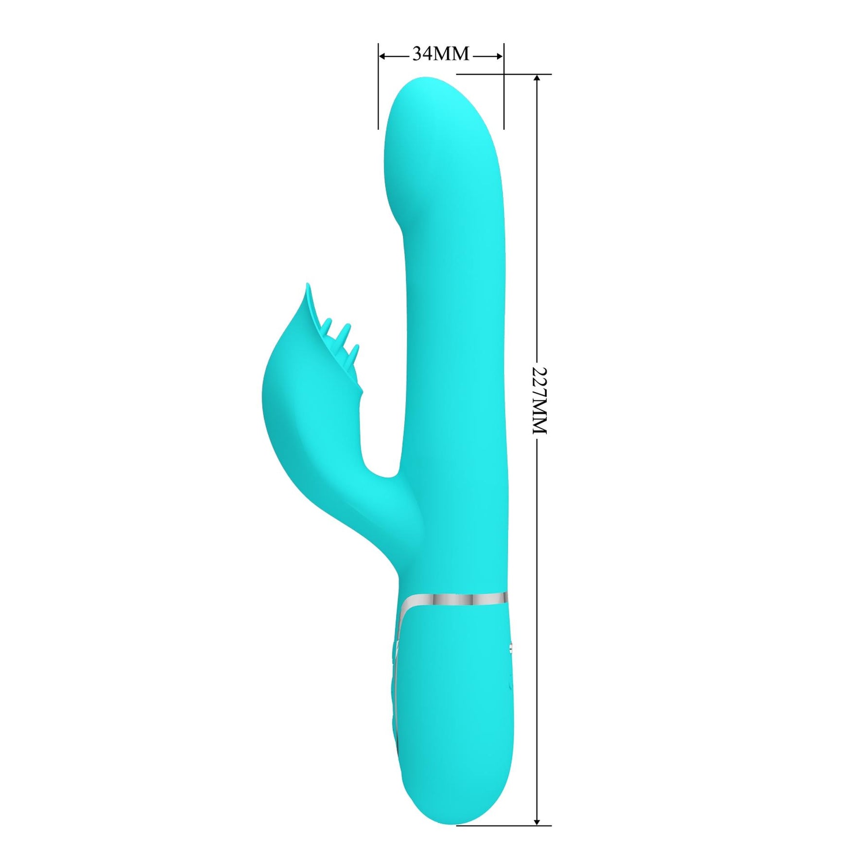 Vibrator iepuraș din silicon Pretty Love cu 7 funcții