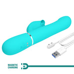 Vibrator iepuraș din silicon Pretty Love cu 7 funcții