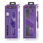 Vibrator Pretty Love Falin Iepuraș cu Mărgele de Masaj, Mov Închis