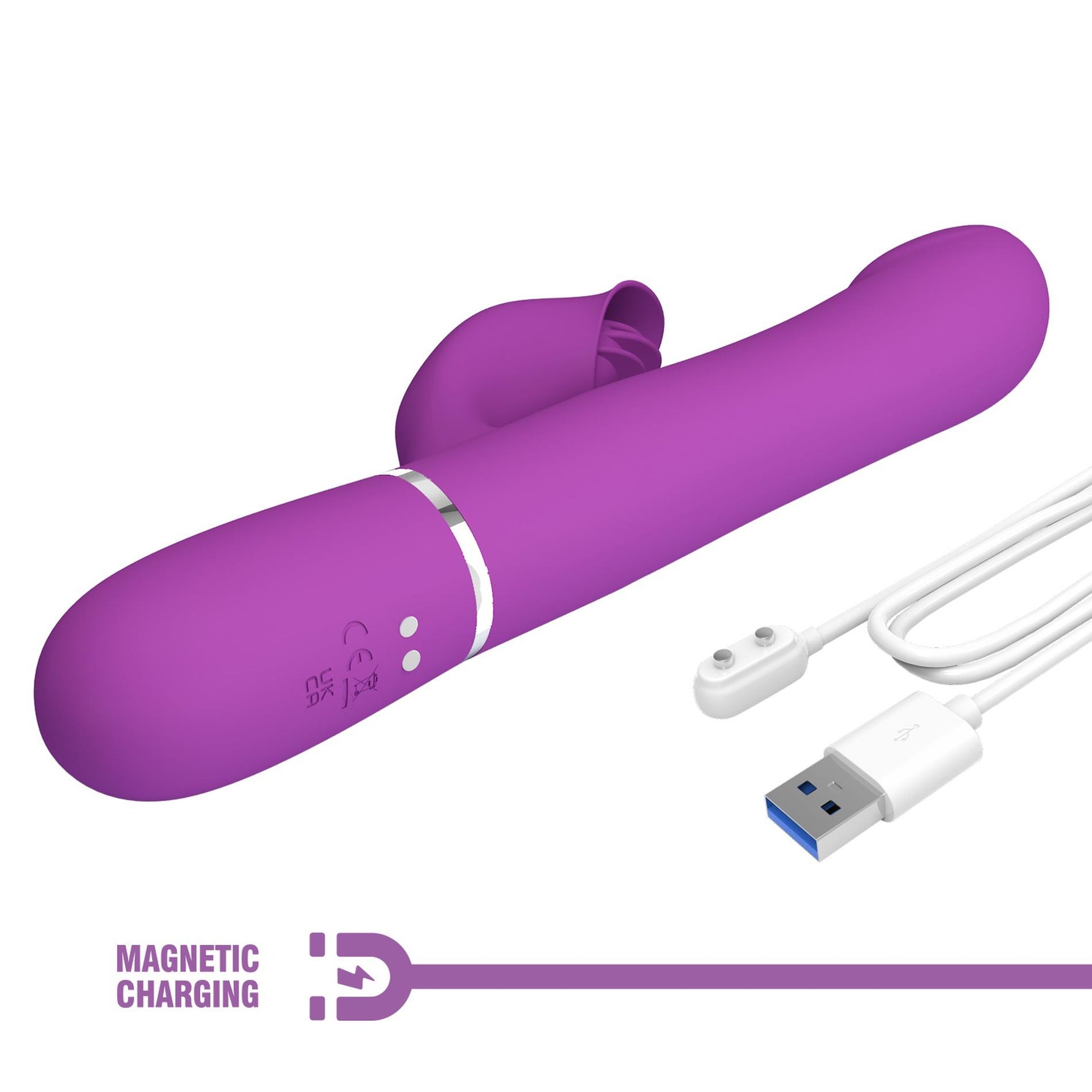 Vibrator Pretty Love Falin iepuraș violet 7 funcții silicon