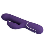 Vibrator Pretty Love Coale Bunny, violet închis, 7 vibrații