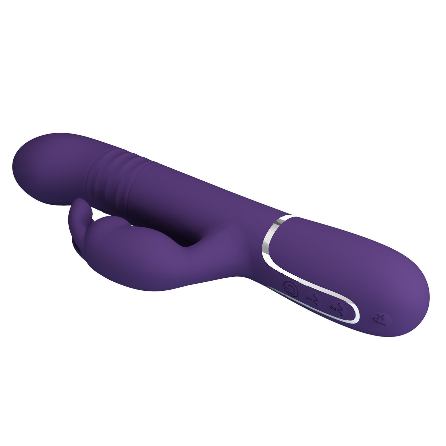 Vibrator Pretty Love Coale Bunny, violet închis, 7 vibrații