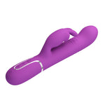 Vibrator Pretty Love Coale Bunny, violet, cu 7 vibrații, rotație Thrust