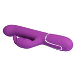 Vibrator Pretty Love Coale Bunny, violet, cu 7 vibrații, rotație Thrust