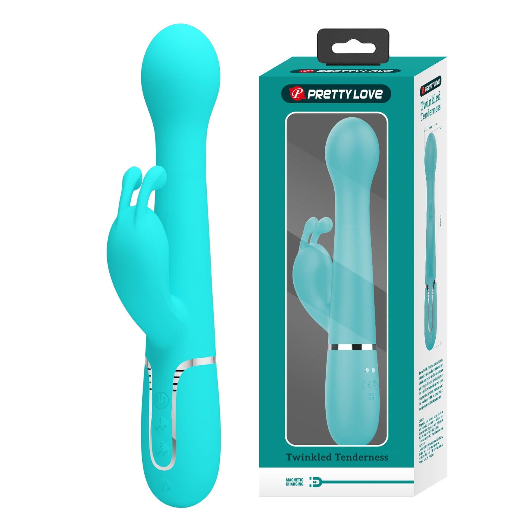 Vibrator Pretty Love Bunny cu 7 vibrații, 4 împingeri, 4 rotații