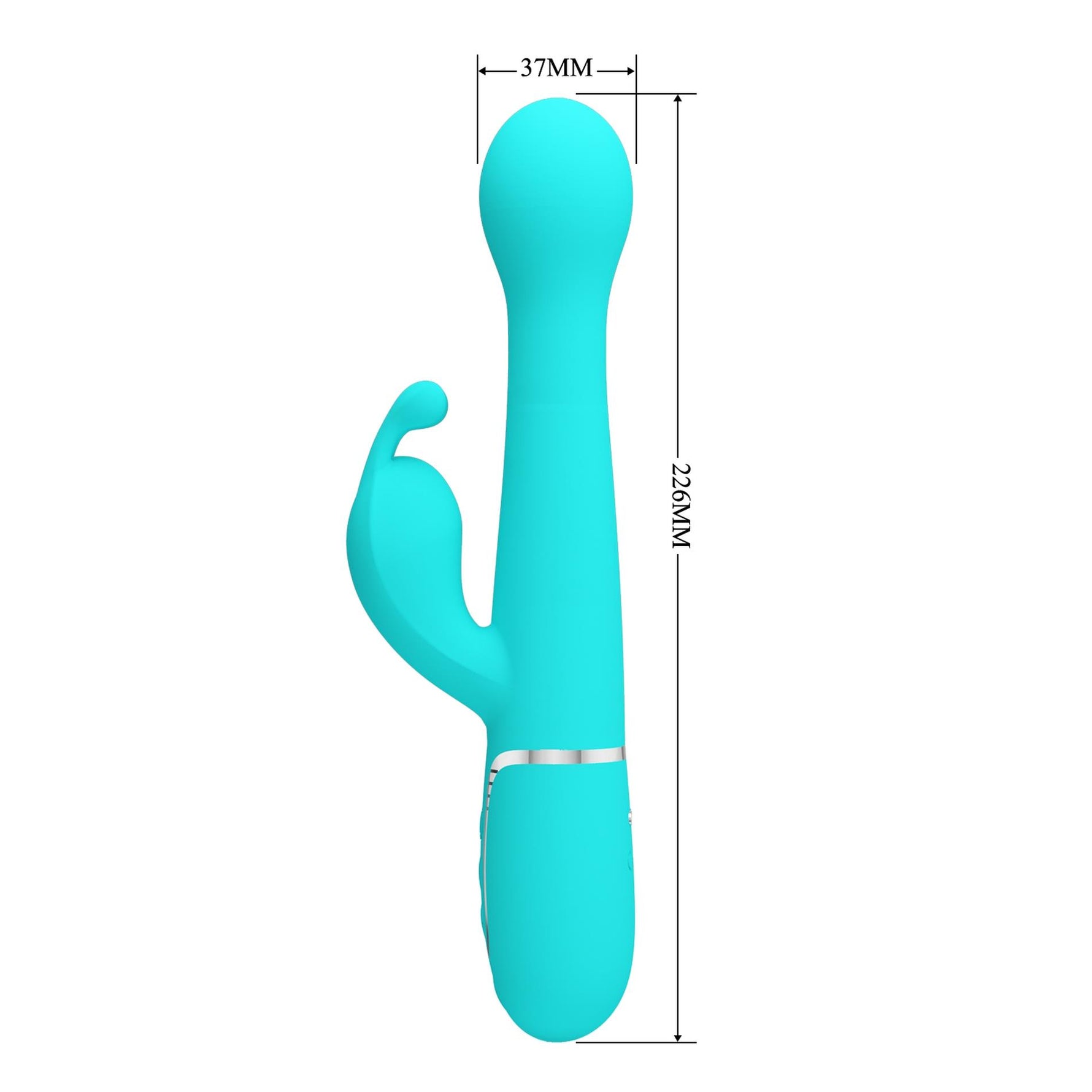 Vibrator Pretty Love Bunny cu 7 vibrații, 4 împingeri, 4 rotații