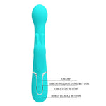Vibrator Pretty Love Bunny cu 7 vibrații, 4 împingeri, 4 rotații