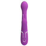 Vibrator rotativ Pretty Love Dejon cu 7 vibrații, model iepuraș, violet