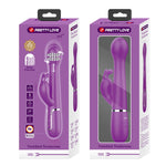 Vibrator rotativ Pretty Love Dejon cu 7 vibrații, model iepuraș, violet