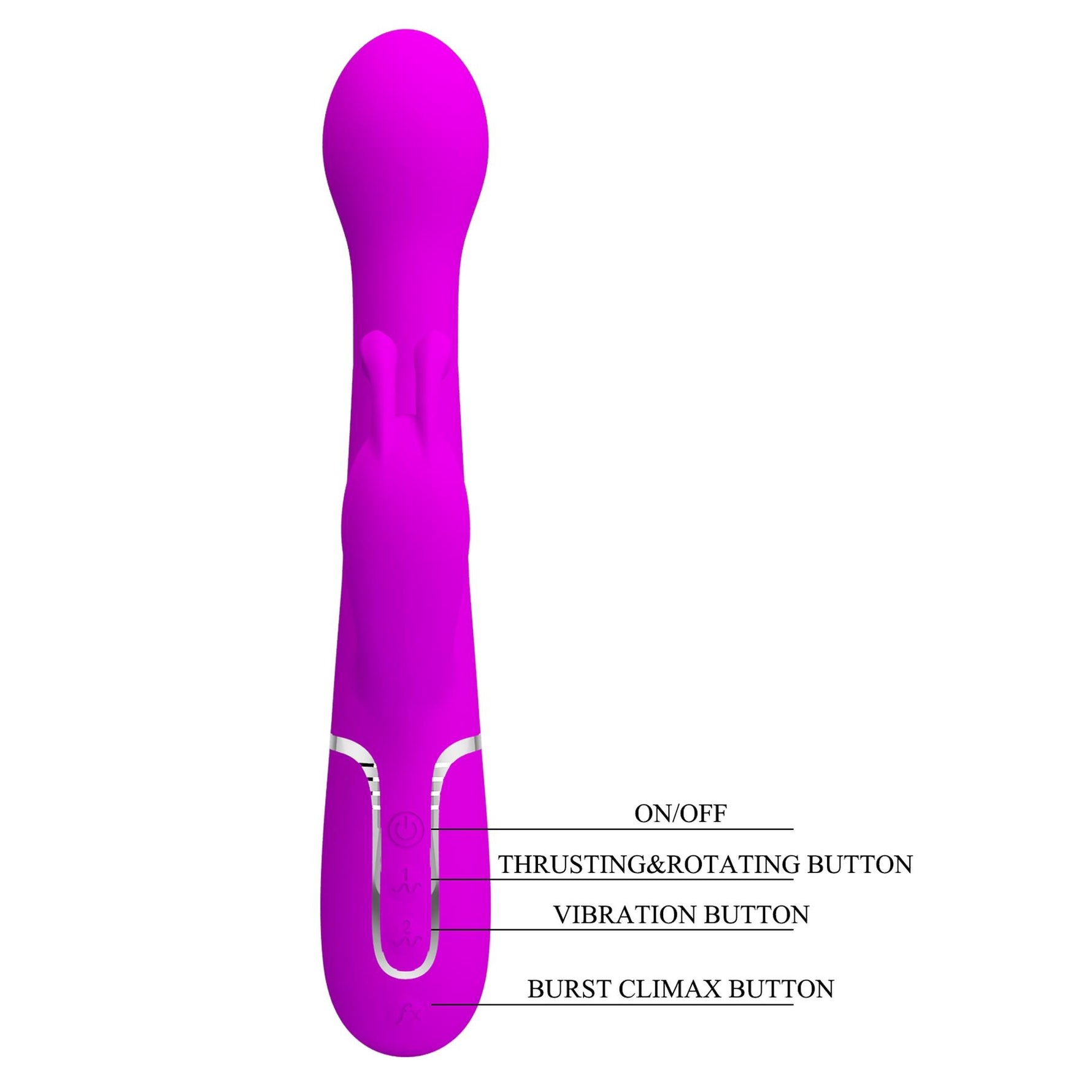Vibrator Pretty Love Dejon Twinkled Tenderness Bunny, violet