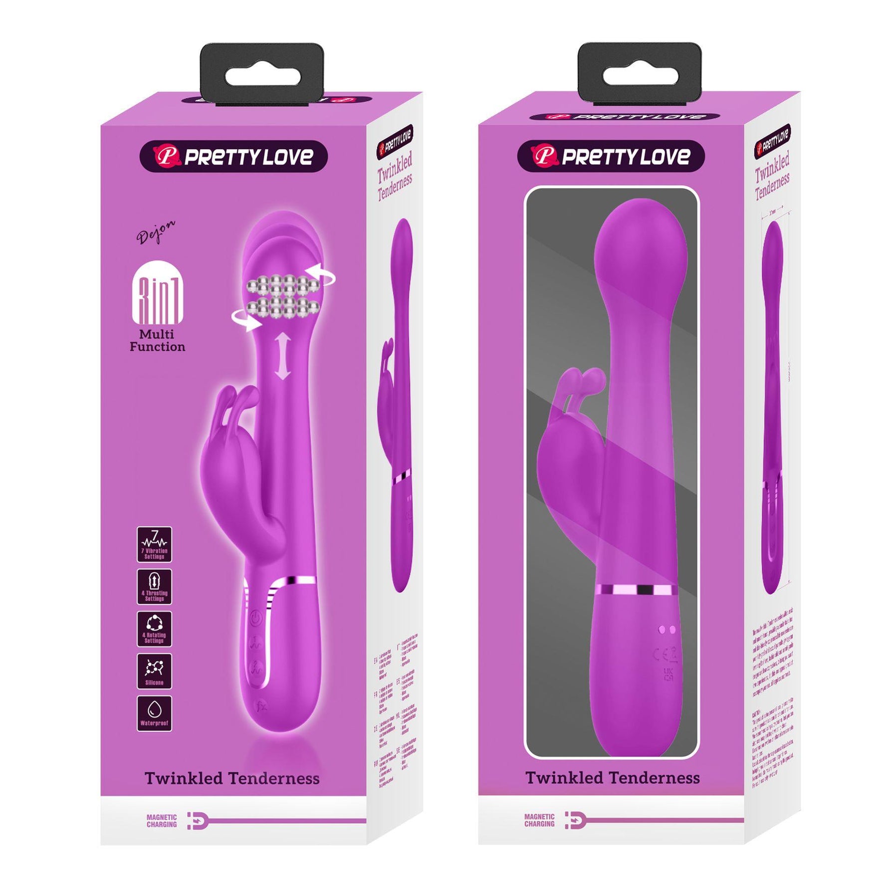 Vibrator Pretty Love Dejon Twinkled Tenderness Bunny, violet