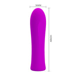 Vibrator Pretty Love Alfreda Mini din silicon, violet, 12 funcții